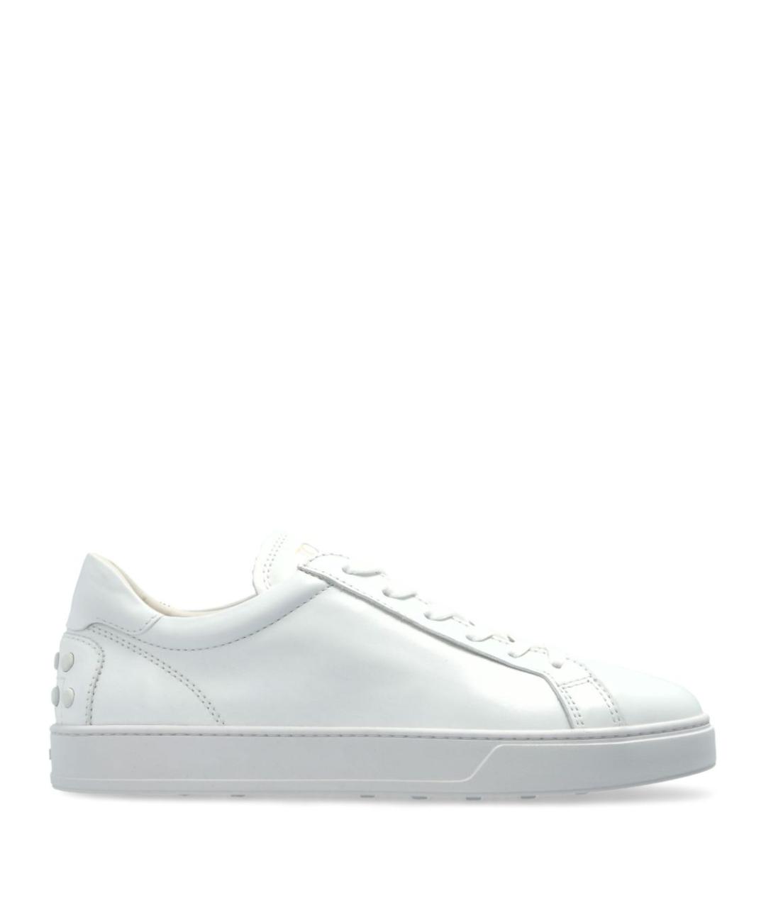 TOD'S Белые кожаные кеды, фото 1