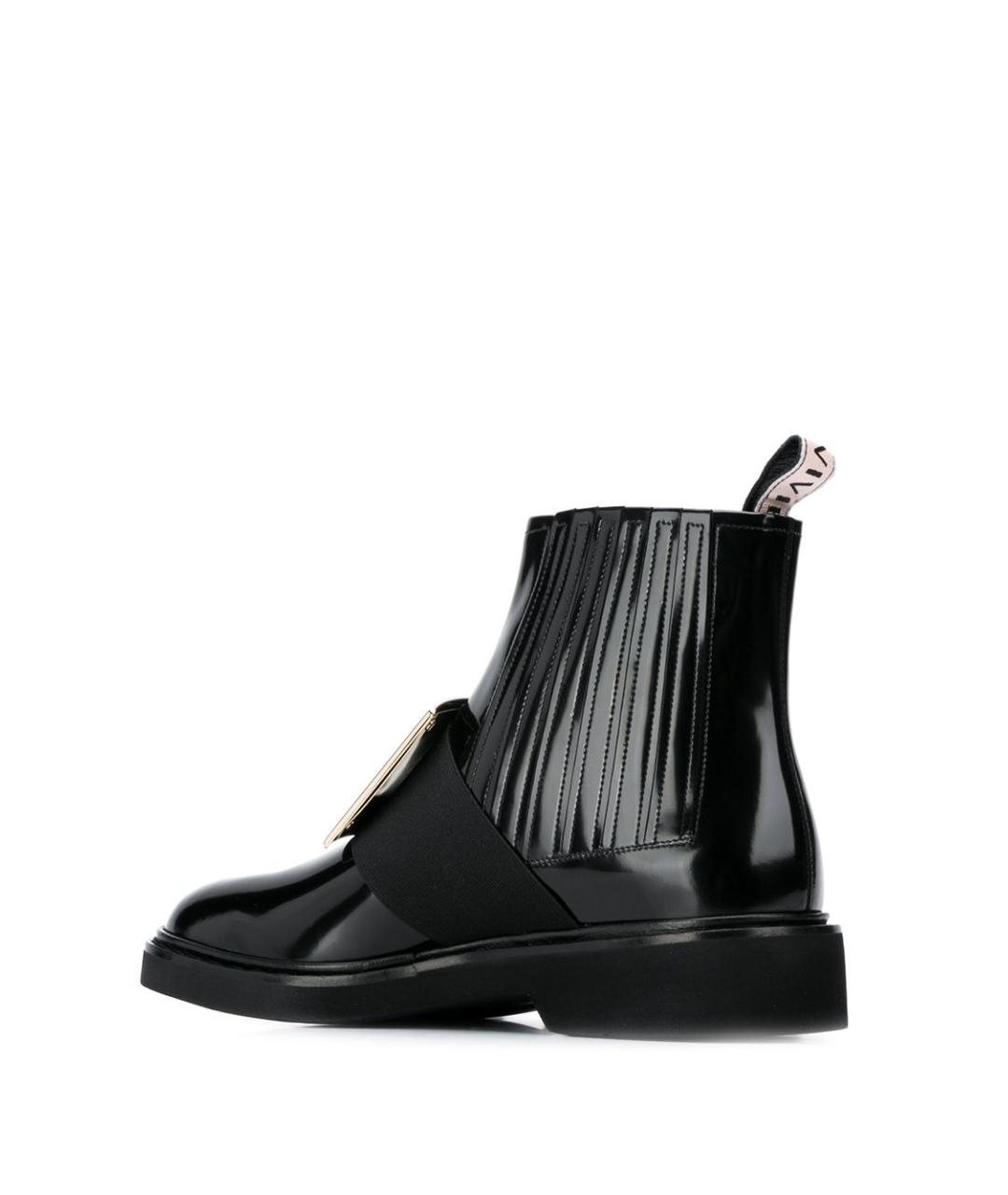 ROGER VIVIER Черные ботинки из лакированной кожи, фото 3