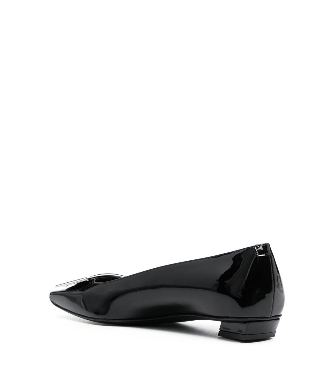 ROGER VIVIER Черные балетки из лакированной кожи, фото 3