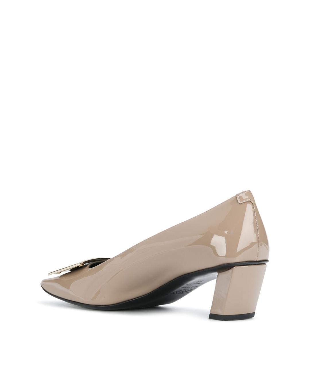 ROGER VIVIER Бежевые туфли из лакированной кожи, фото 3