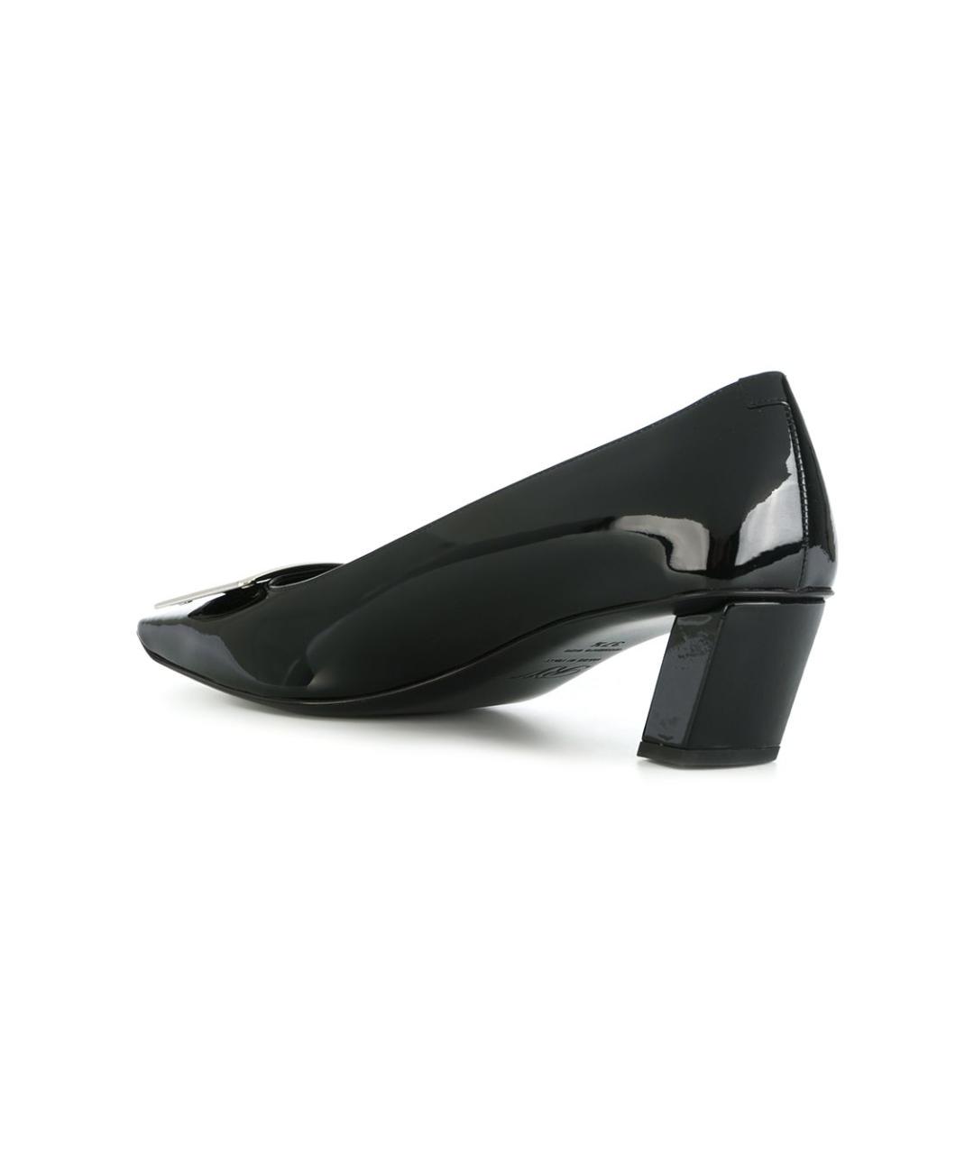 ROGER VIVIER Черные туфли из лакированной кожи, фото 3