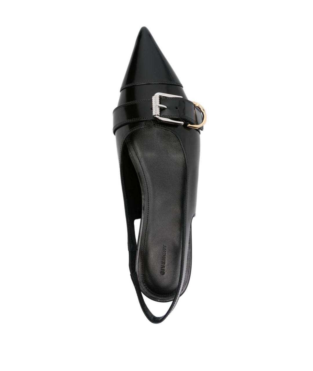 GIVENCHY Черные кожаные балетки, фото 2