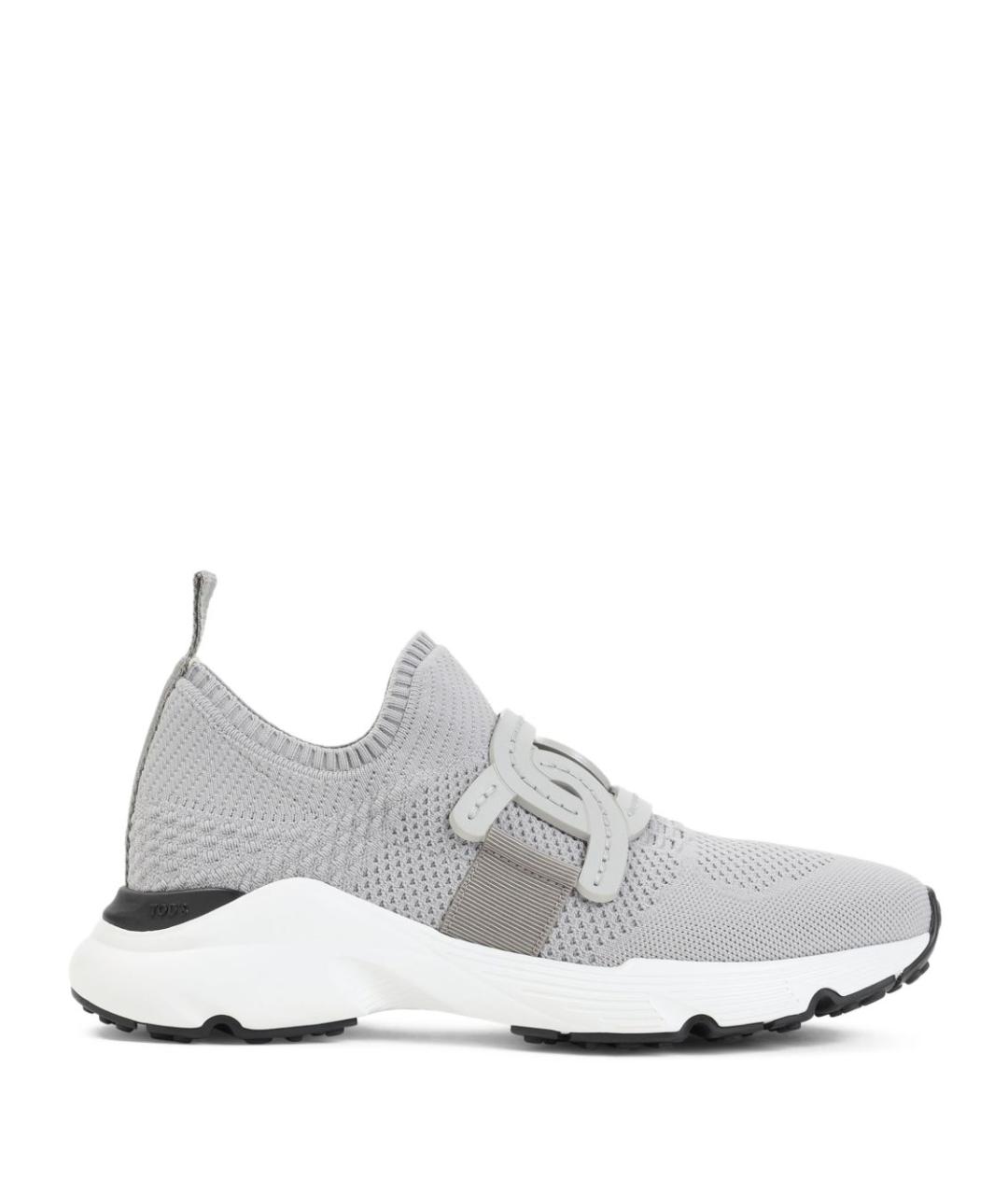 TOD'S Серые текстильные кроссовки, фото 1