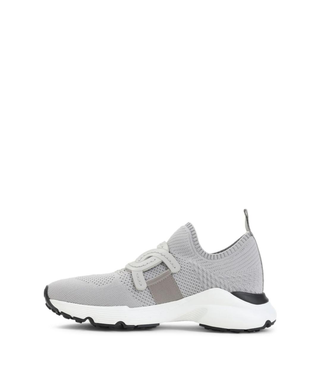 TOD'S Серые текстильные кроссовки, фото 3