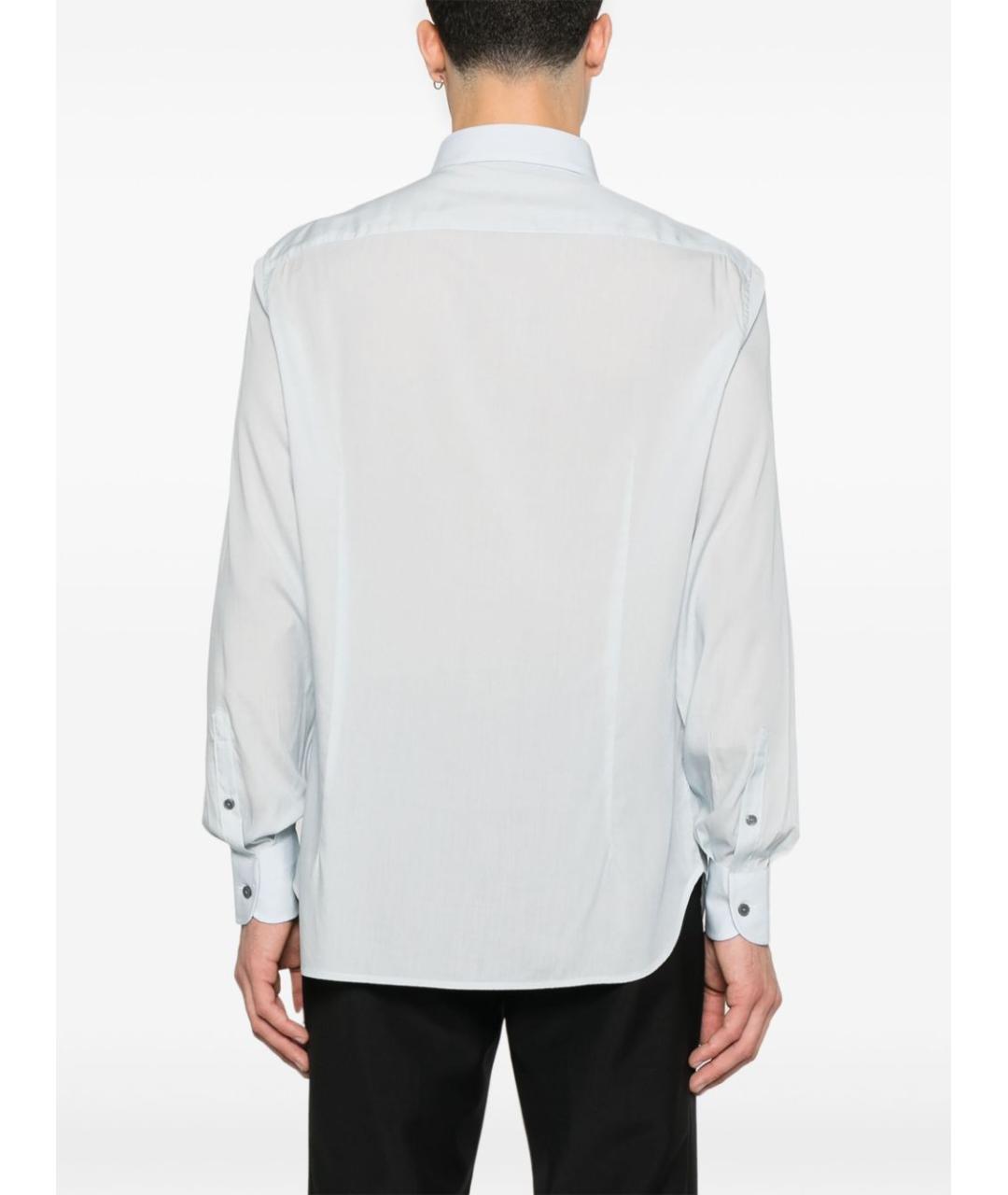 EMPORIO ARMANI Голубая кэжуал рубашка, фото 4