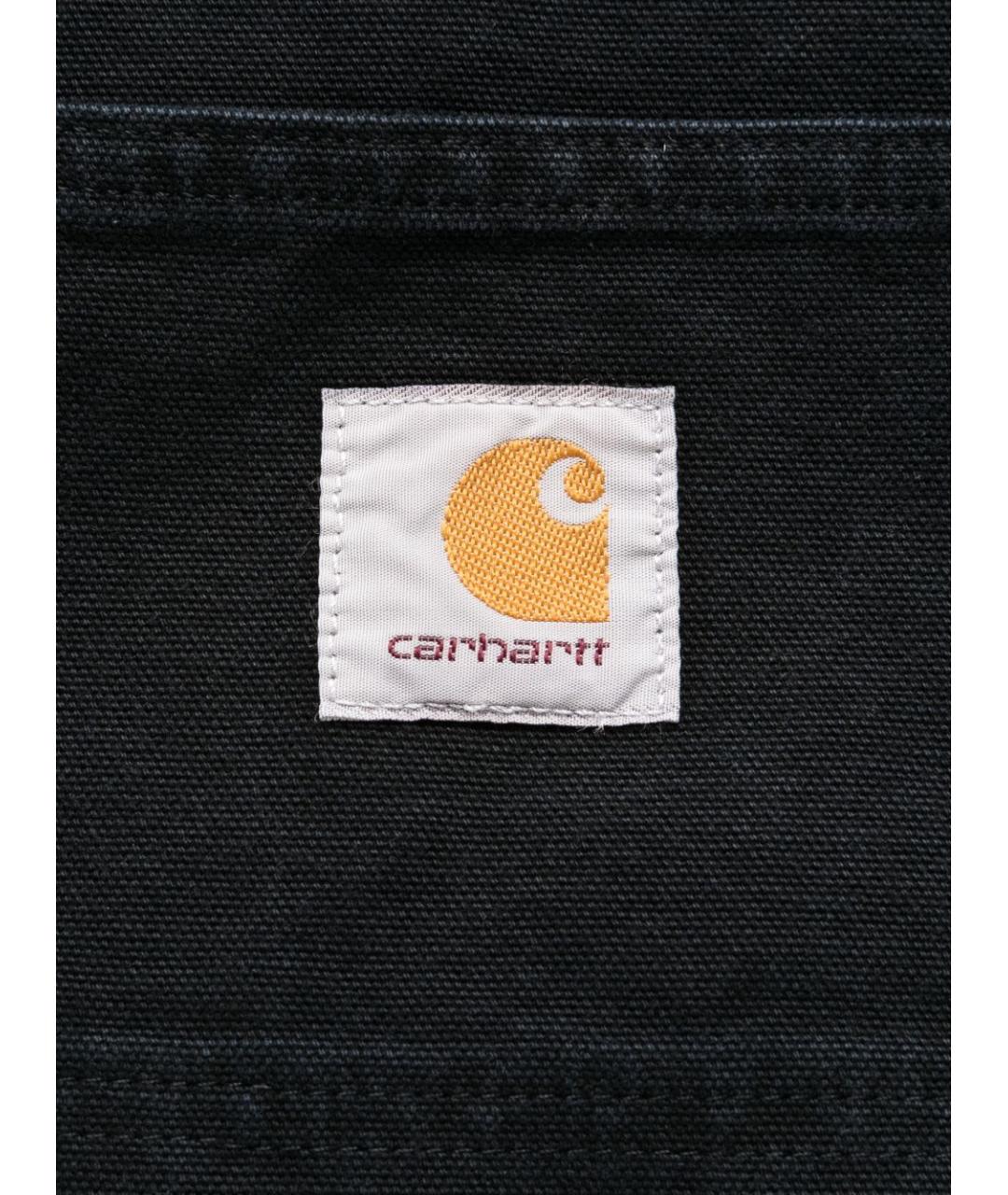 CARHARTT WIP Черная хлопковая сумка тоут, фото 4