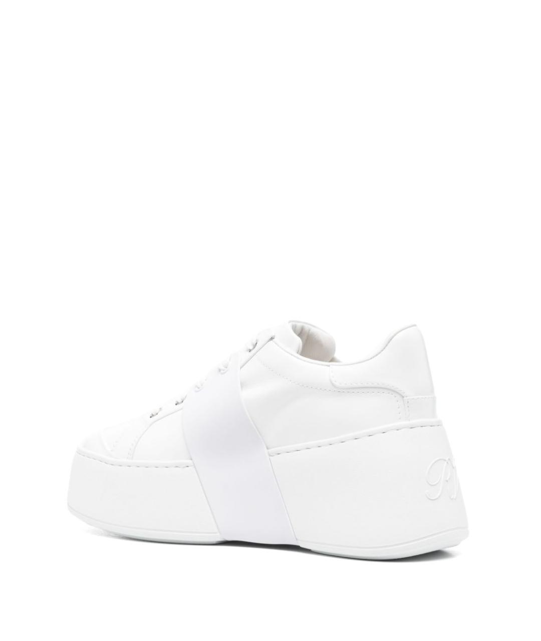 ROGER VIVIER Белые кожаные кеды, фото 4
