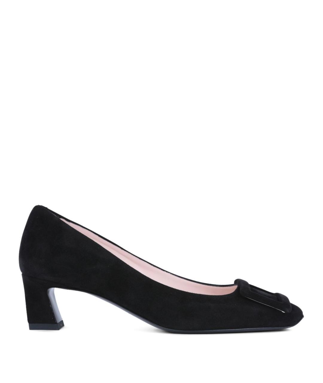 ROGER VIVIER Черные замшевые туфли, фото 1