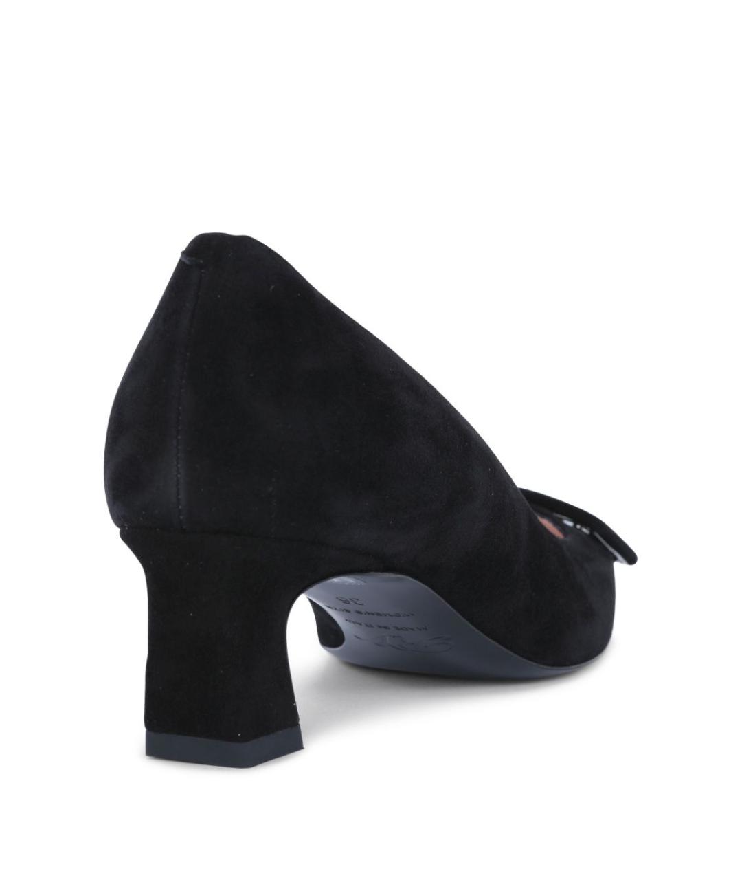 ROGER VIVIER Черные замшевые туфли, фото 4