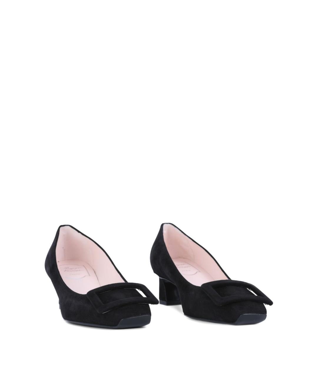 ROGER VIVIER Черные замшевые туфли, фото 3