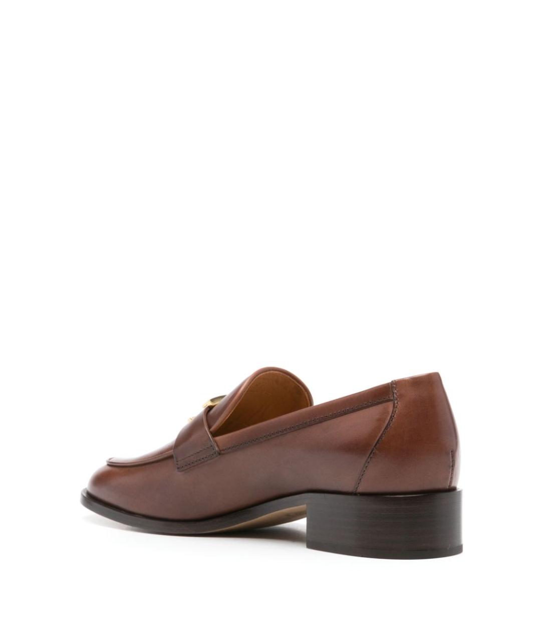 TOD'S Коричневые кожаные лоферы, фото 3