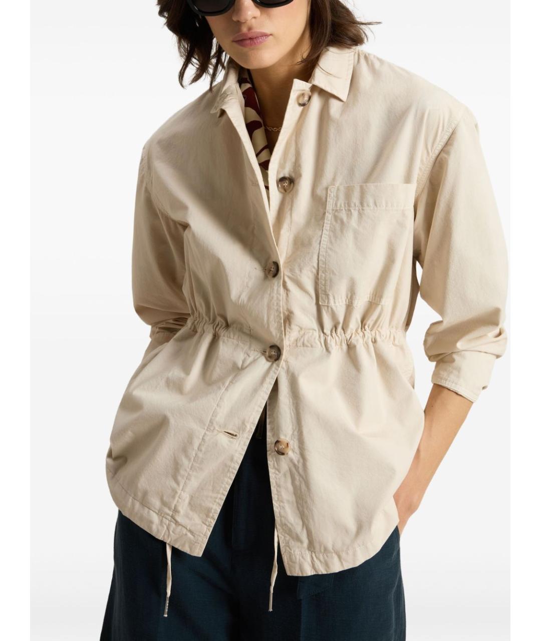 WOOLRICH Бежевая хлопковая парка, фото 4