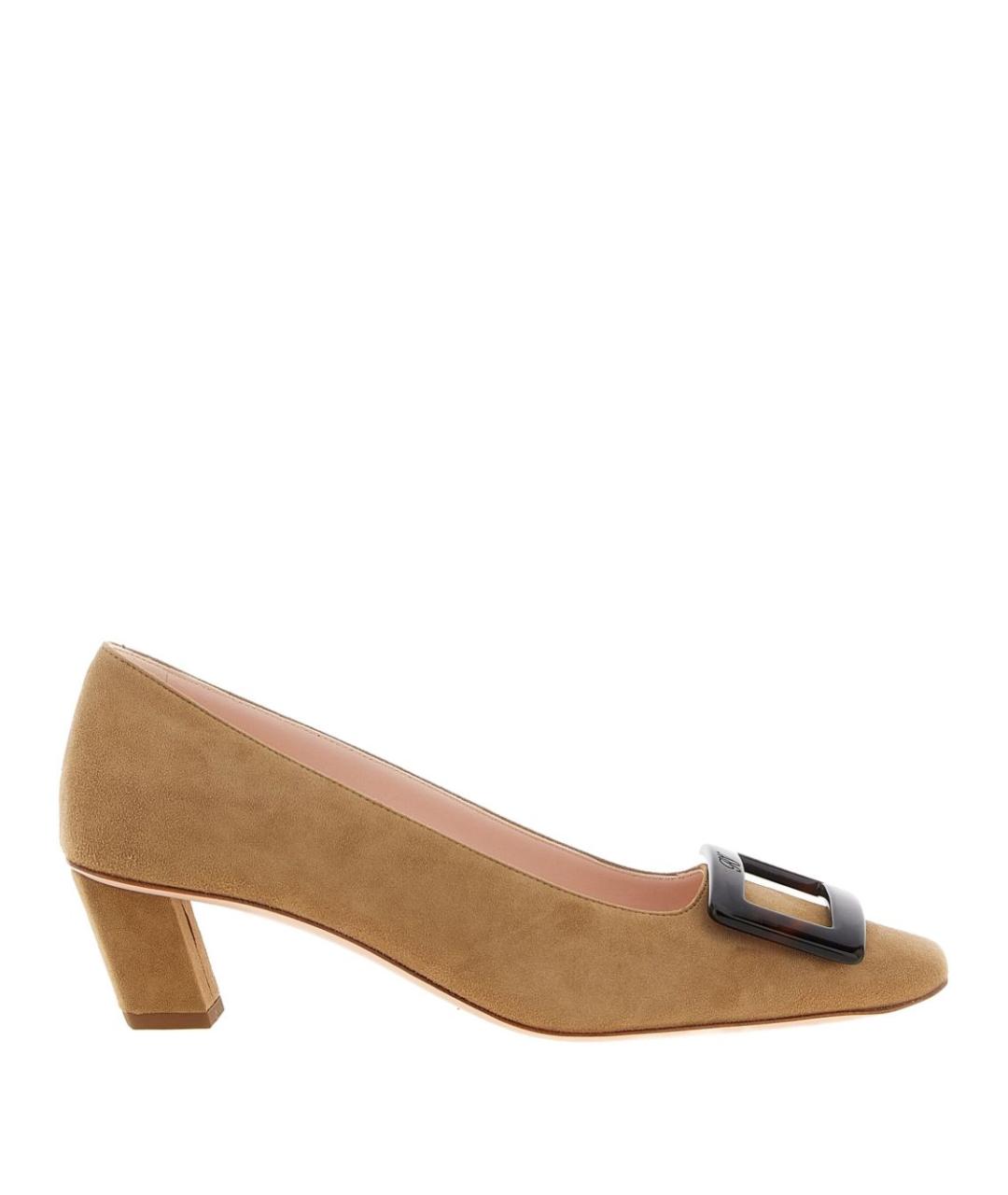 ROGER VIVIER Бежевые замшевые туфли, фото 1