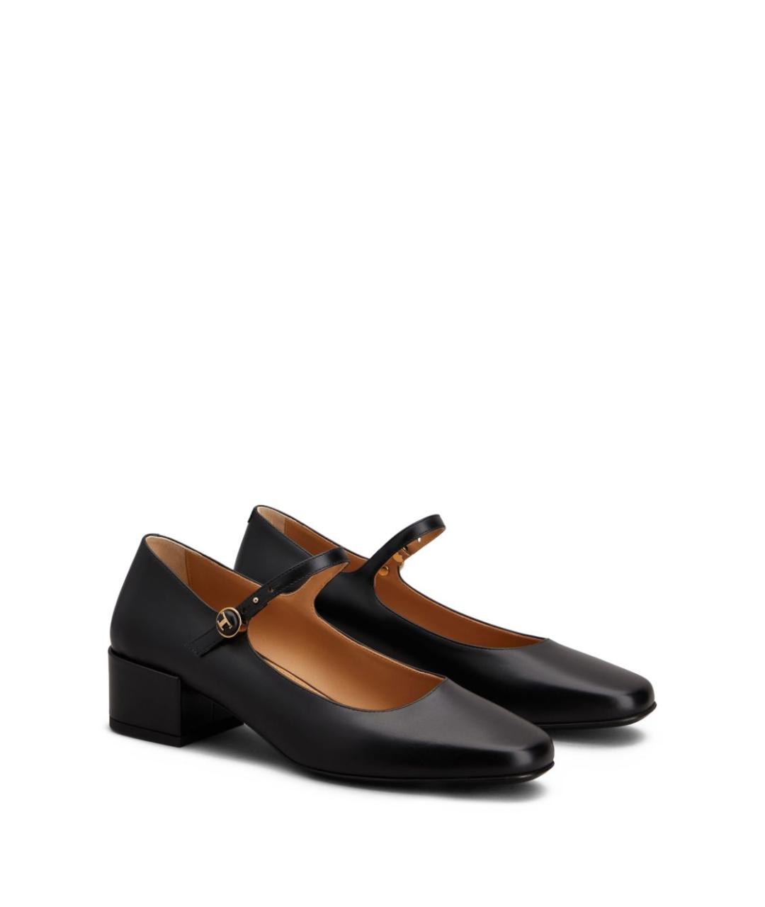 TOD'S Черные кожаные туфли, фото 5
