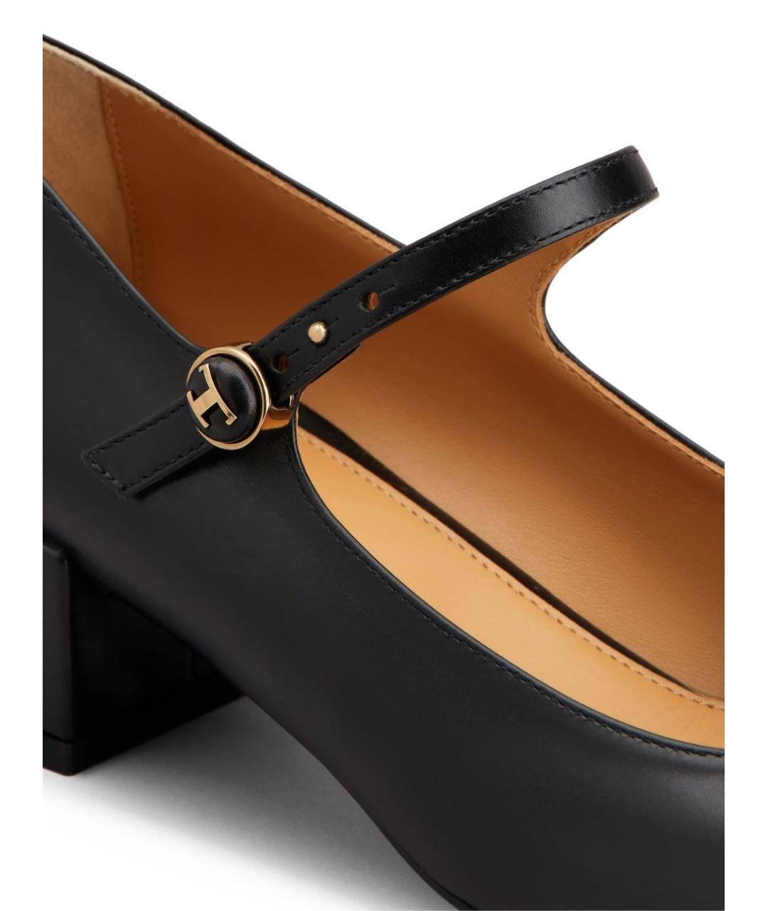 TOD'S Черные кожаные туфли, фото 4