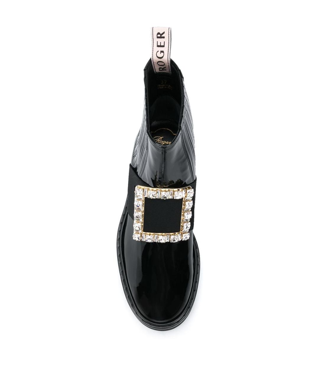 ROGER VIVIER Черные ботинки из лакированной кожи, фото 2