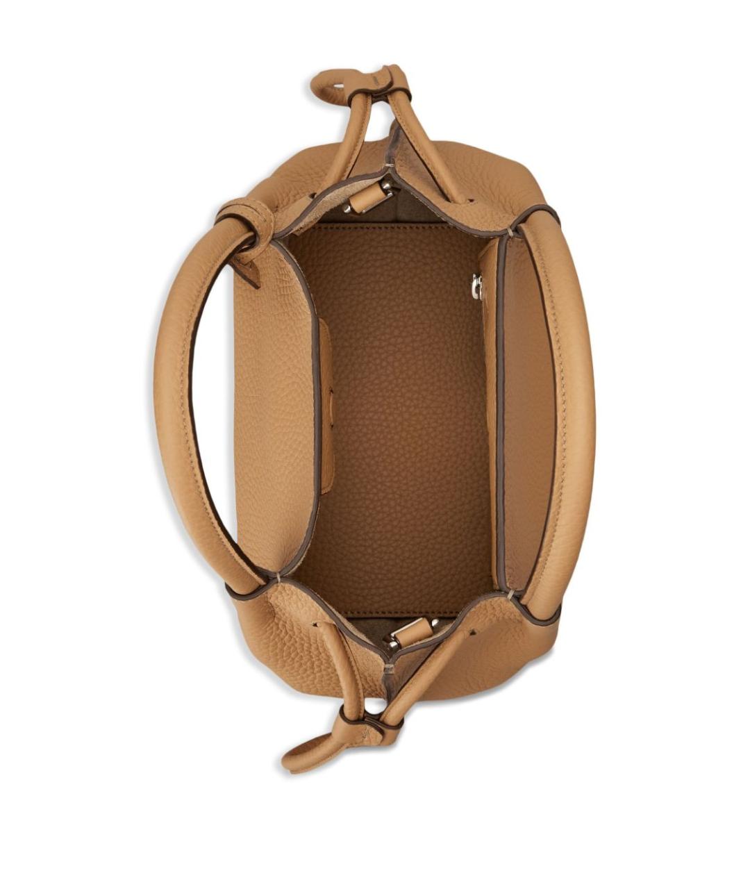 TOD'S Бежевая кожаная сумка тоут, фото 4