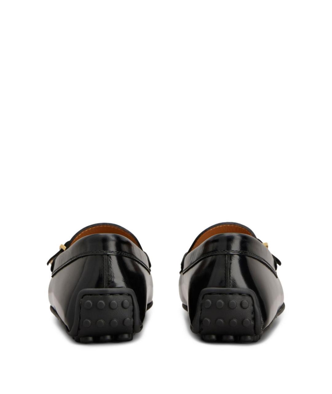 TOD'S Черные кожаные мокасины, фото 2