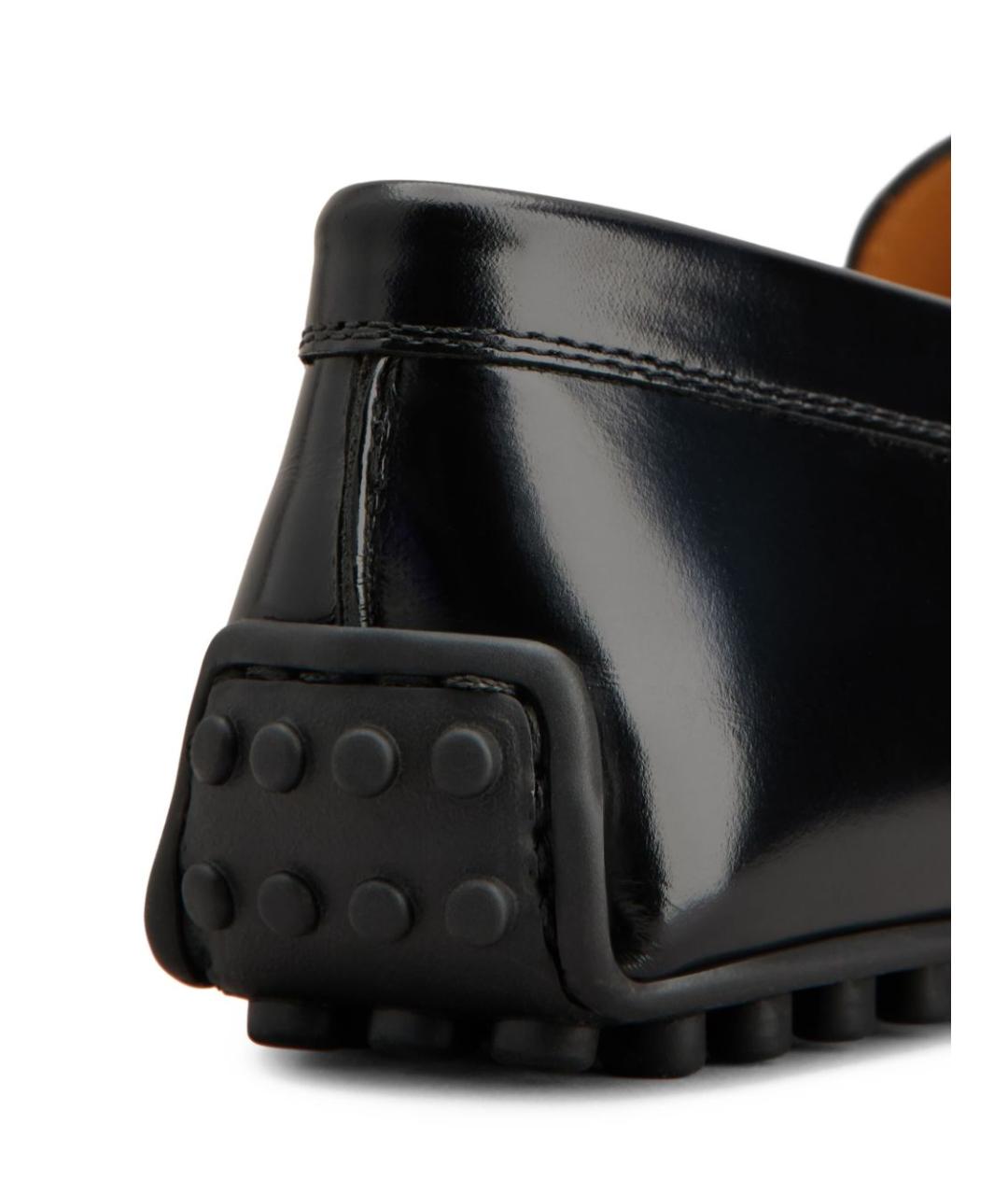 TOD'S Черные кожаные мокасины, фото 3
