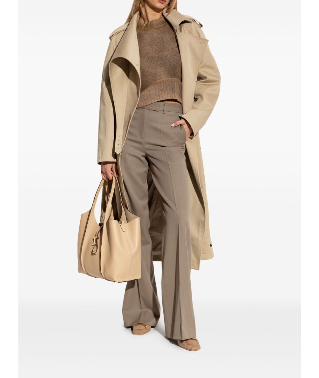TOD'S Бежевые замшевые туфли, фото 8