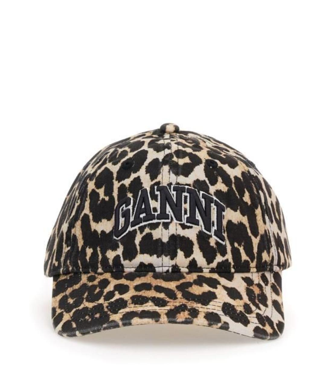 GANNI Коричневая хлопковая кепка, фото 3