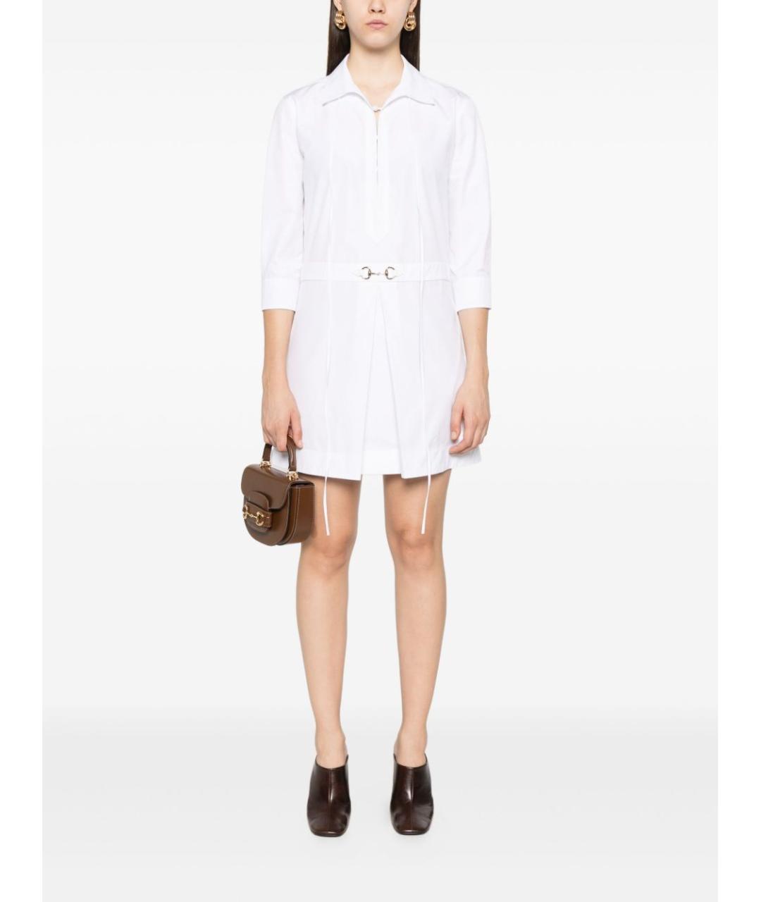 GUCCI Белое хлопковое повседневное платье, фото 3