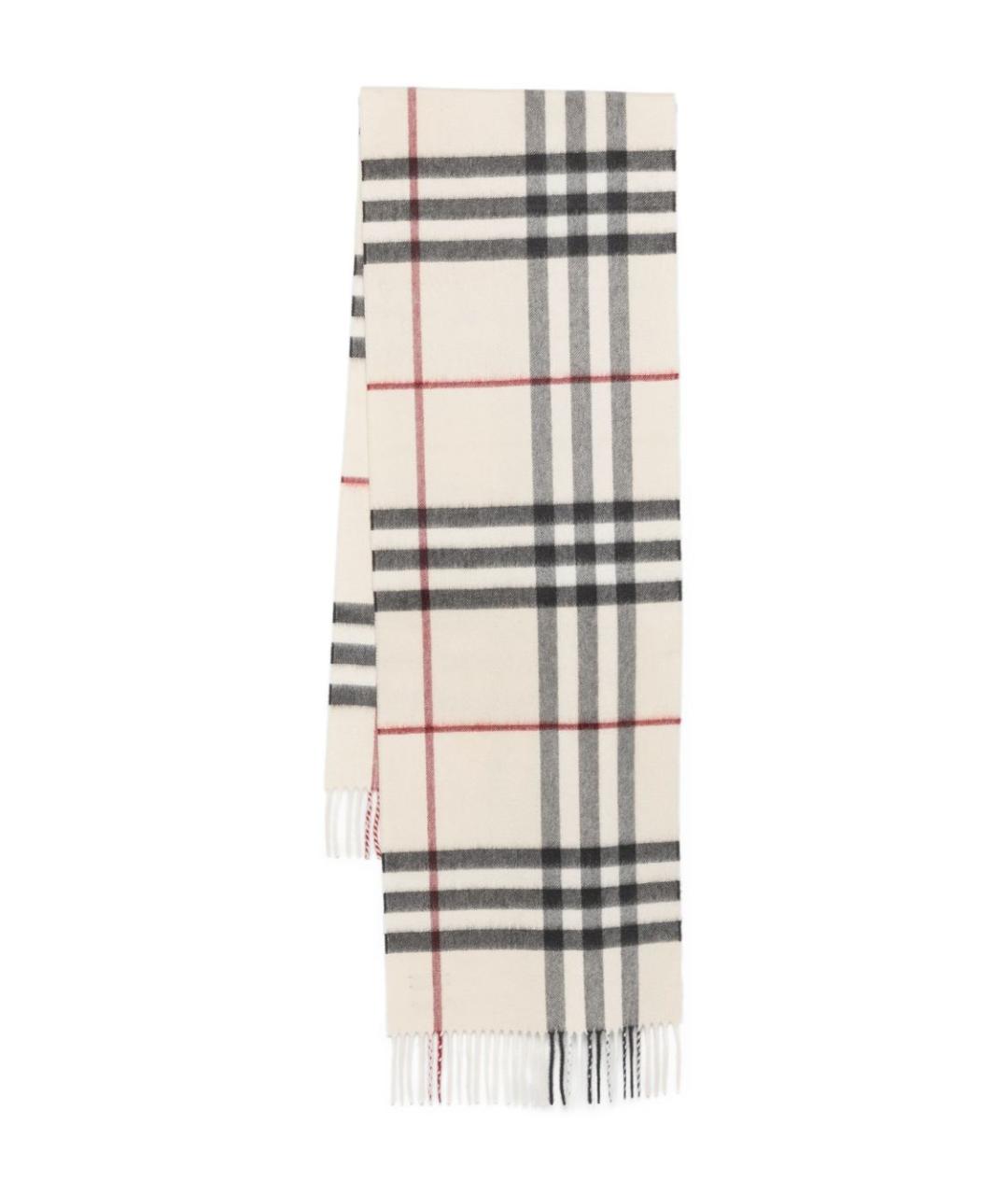 BURBERRY Бежевый кашемировый шарф, фото 1