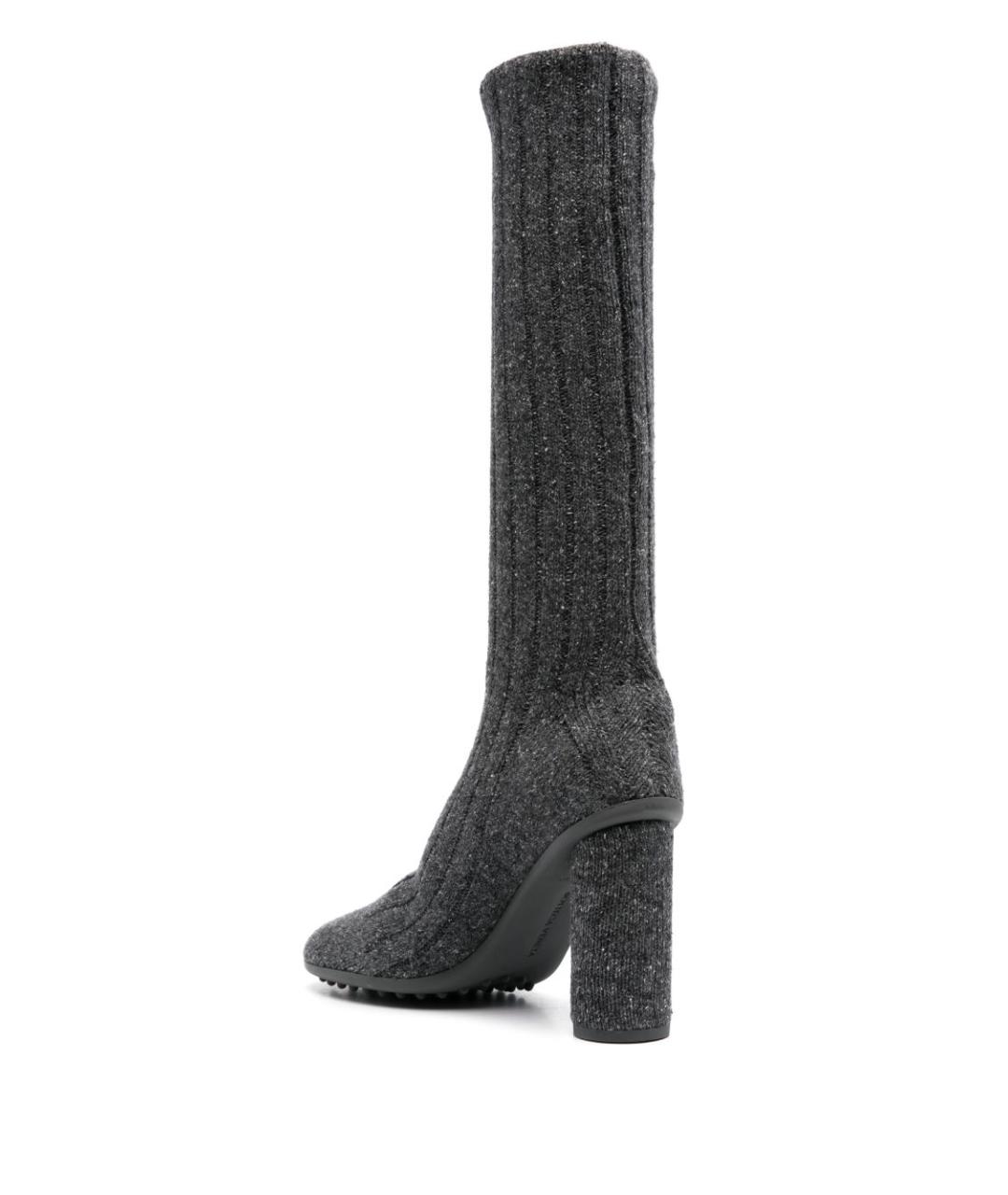 BOTTEGA VENETA Серые текстильные сапоги, фото 3