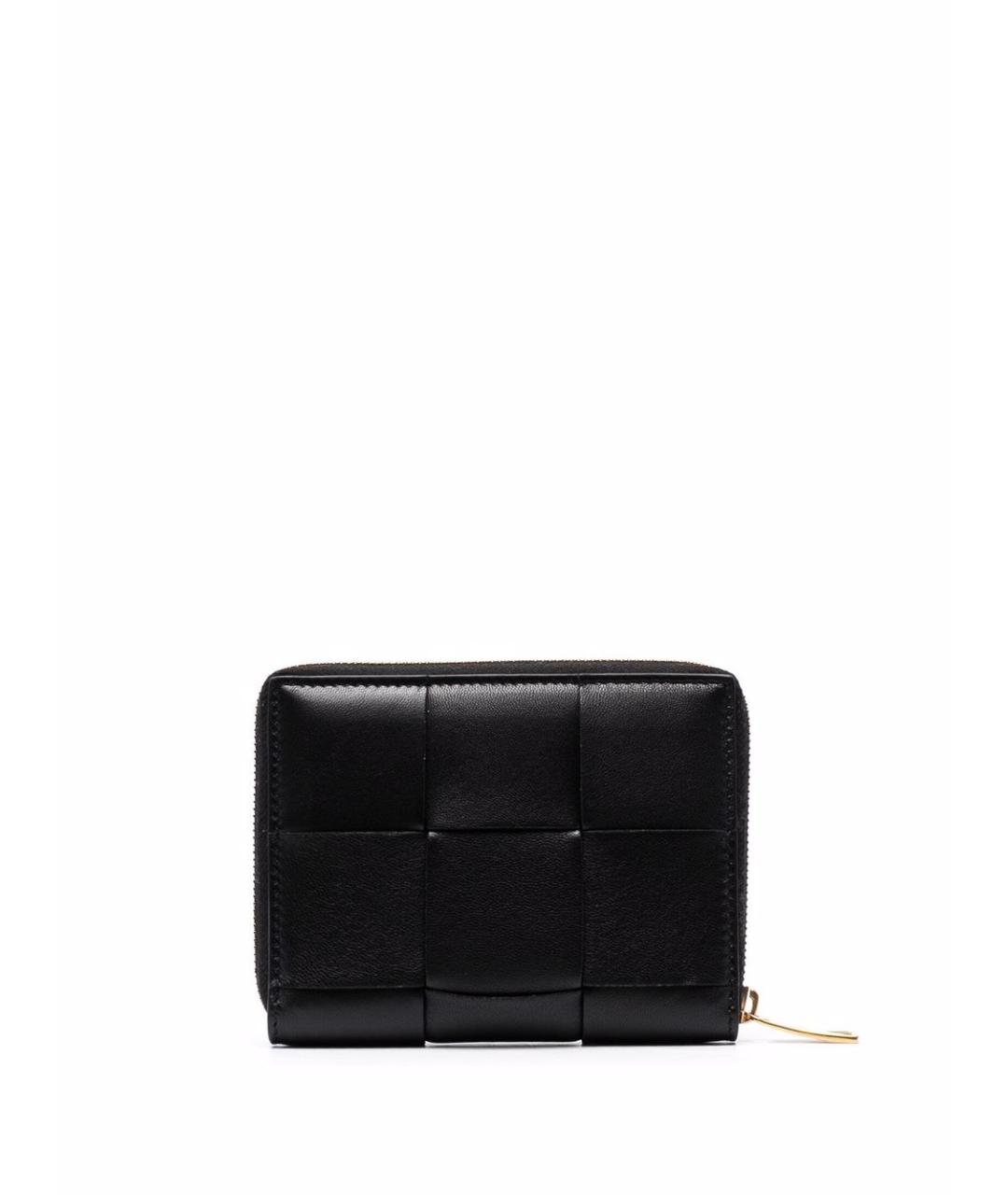 BOTTEGA VENETA Черный кожаный кошелек, фото 2