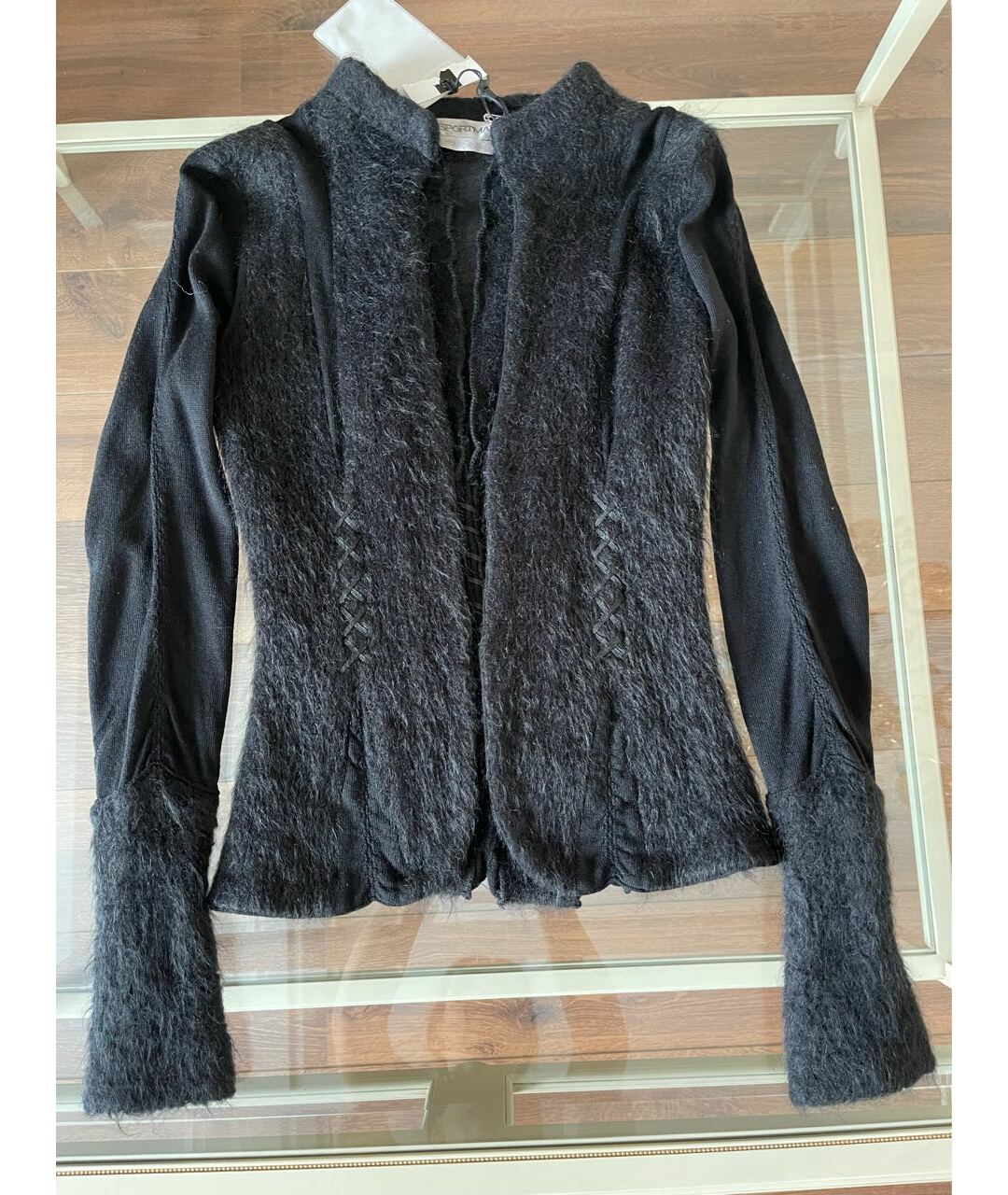 SPORTMAX Черный шерстяной жакет/пиджак, фото 5