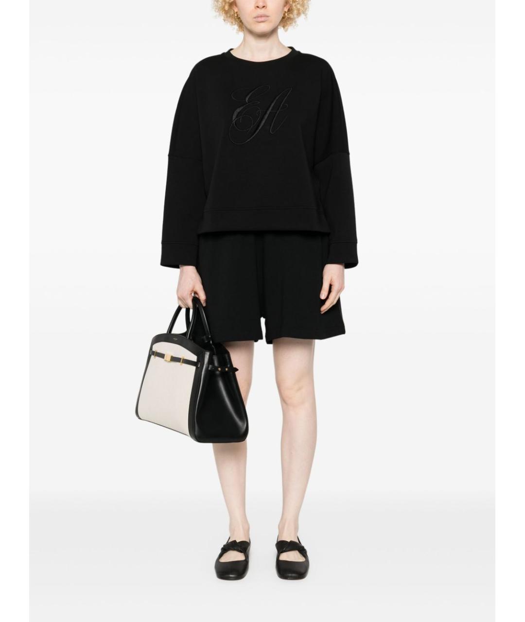 EMPORIO ARMANI Черные хлопковые шорты, фото 4
