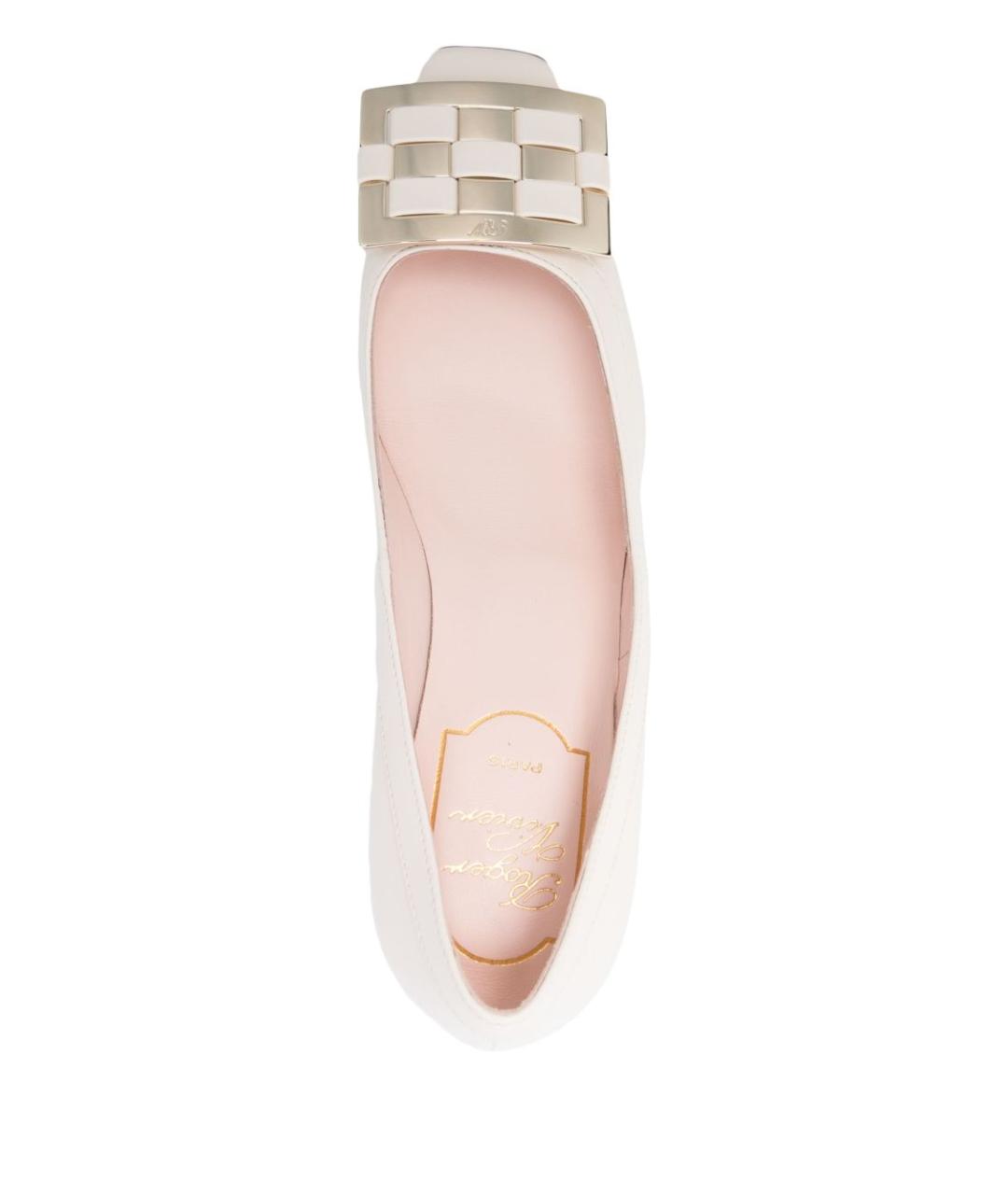 ROGER VIVIER Белые кожаные туфли, фото 2