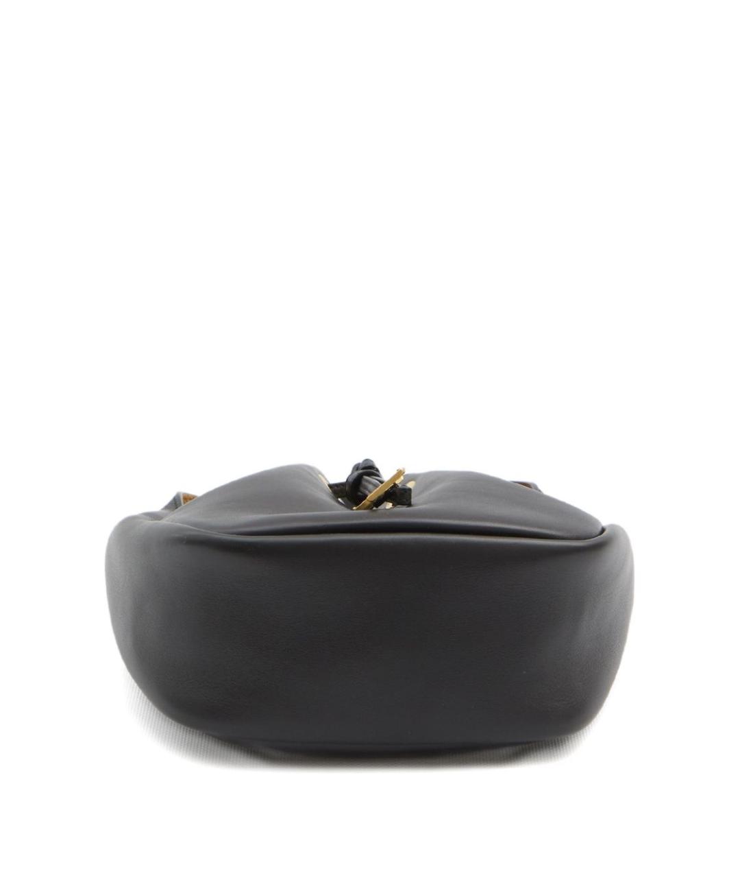 SAINT LAURENT Черная кожаная сумка через плечо, фото 2