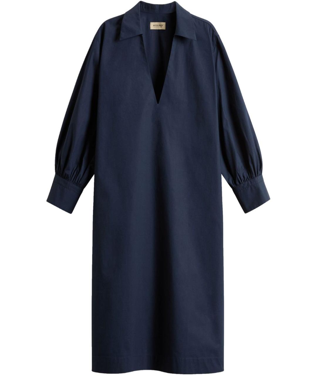 WOOLRICH Синее хлопковое повседневное платье, фото 1