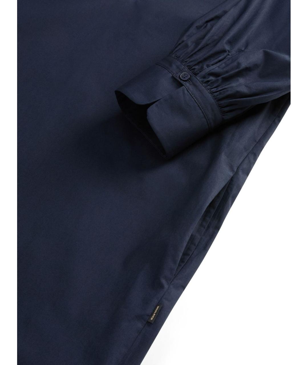 WOOLRICH Синее хлопковое повседневное платье, фото 7