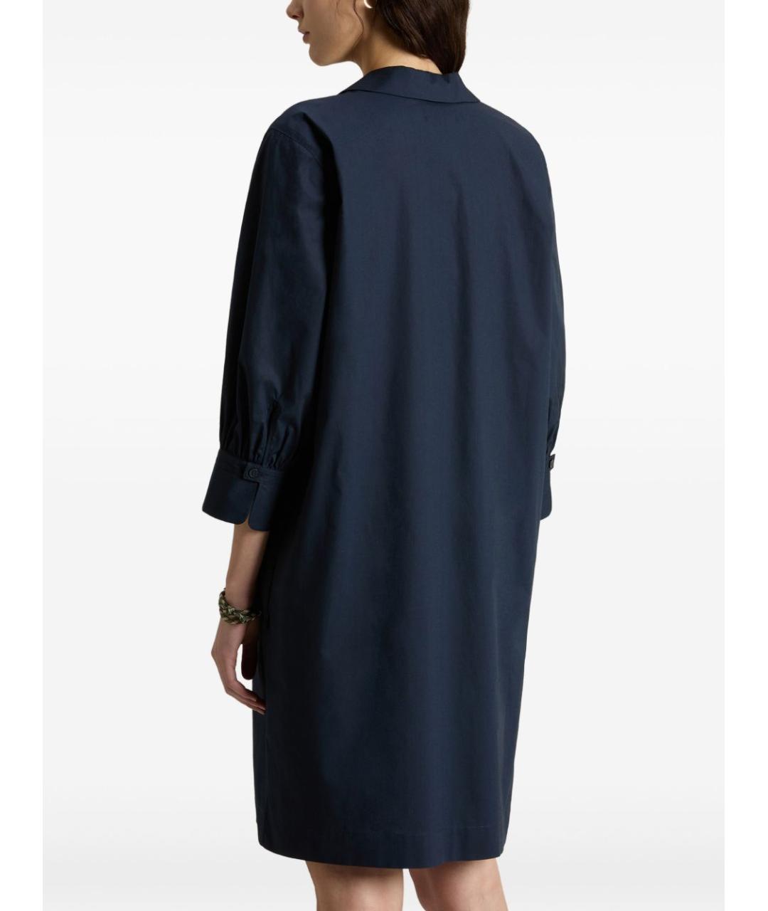 WOOLRICH Синее хлопковое повседневное платье, фото 3