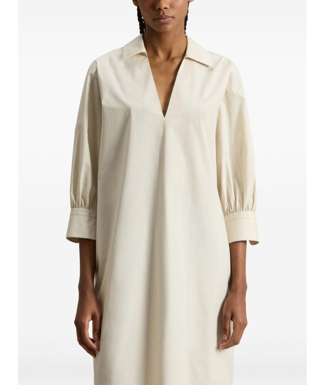 WOOLRICH Бежевое хлопковое платье, фото 4