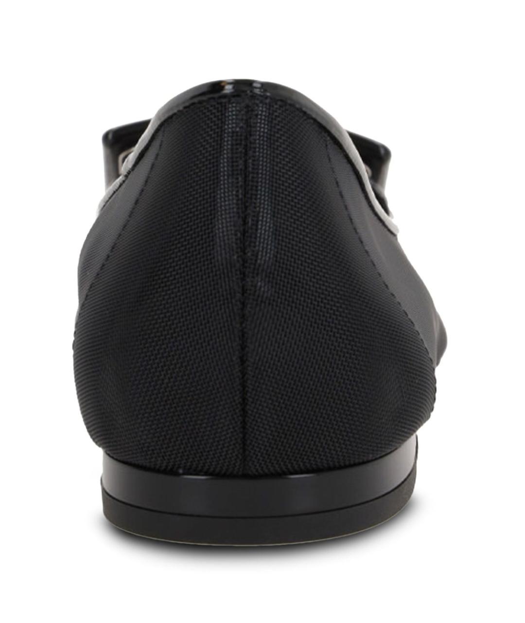 ROGER VIVIER Черные синтетические балетки, фото 4