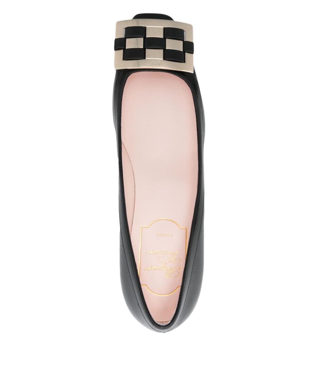 ROGER VIVIER Черные кожаные туфли, фото 2