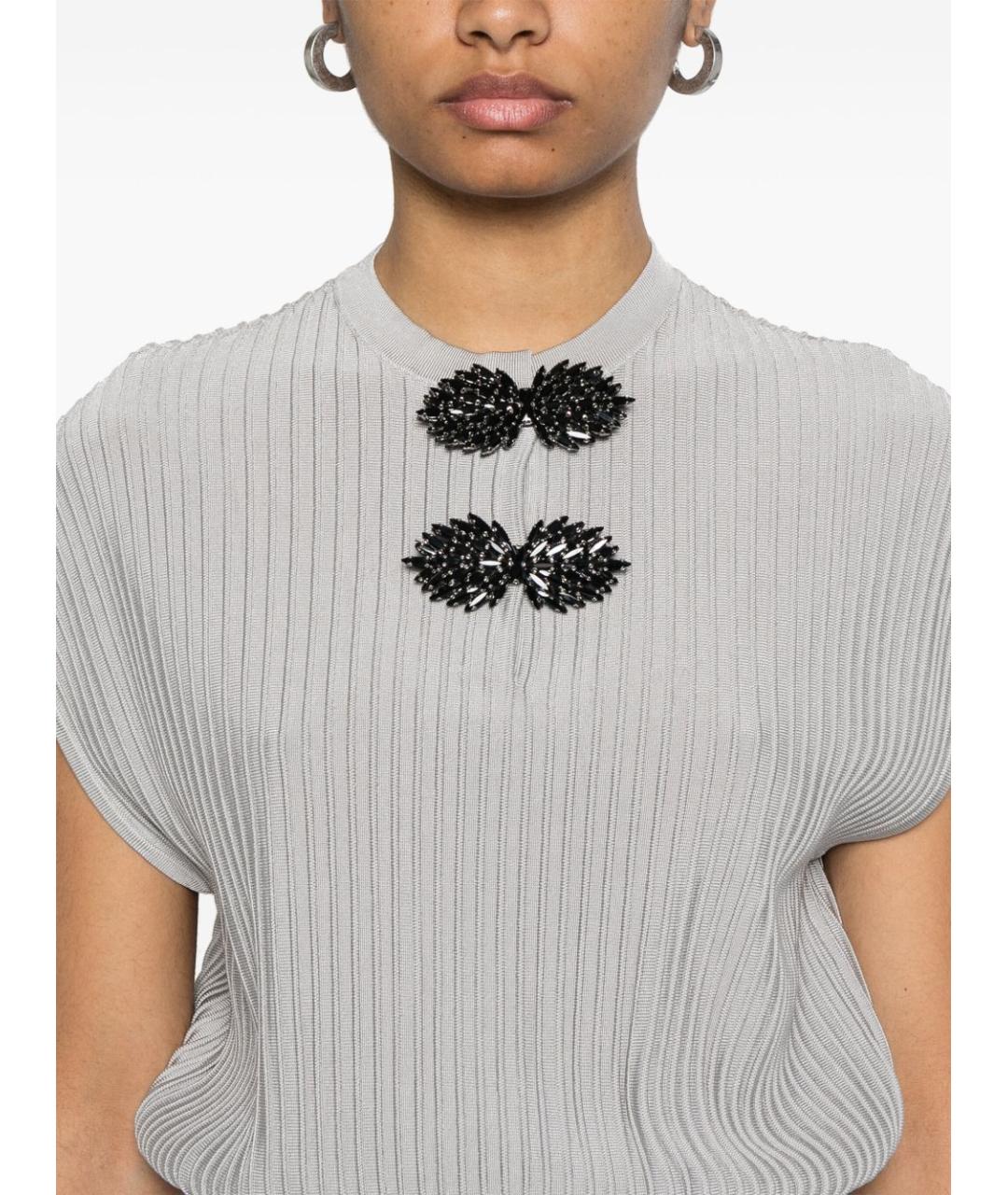 EMPORIO ARMANI Серое повседневное платье, фото 2