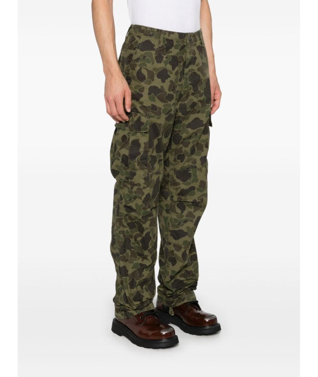 CARHARTT WIP Хаки хлопковые повседневные брюки, фото 2