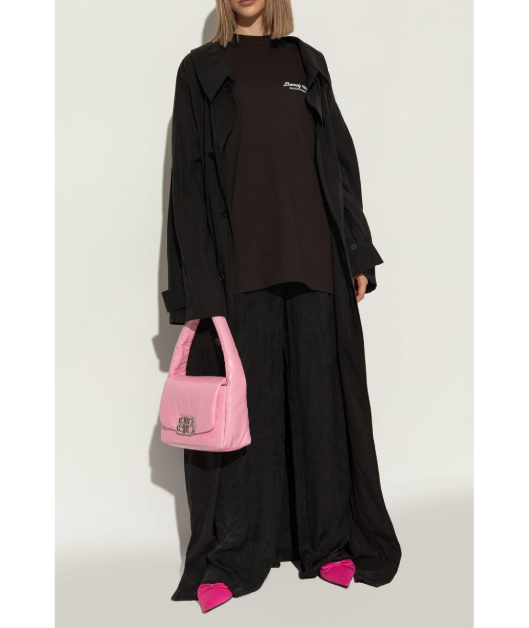BALENCIAGA Розовые синтетические мюли, фото 5