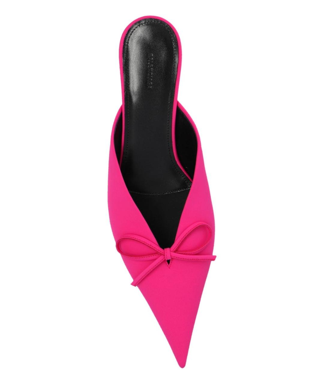 BALENCIAGA Розовые синтетические мюли, фото 3