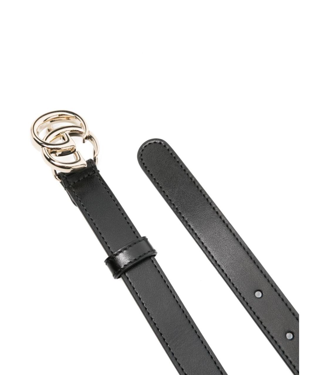 GUCCI Черный кожаный ремень, фото 2
