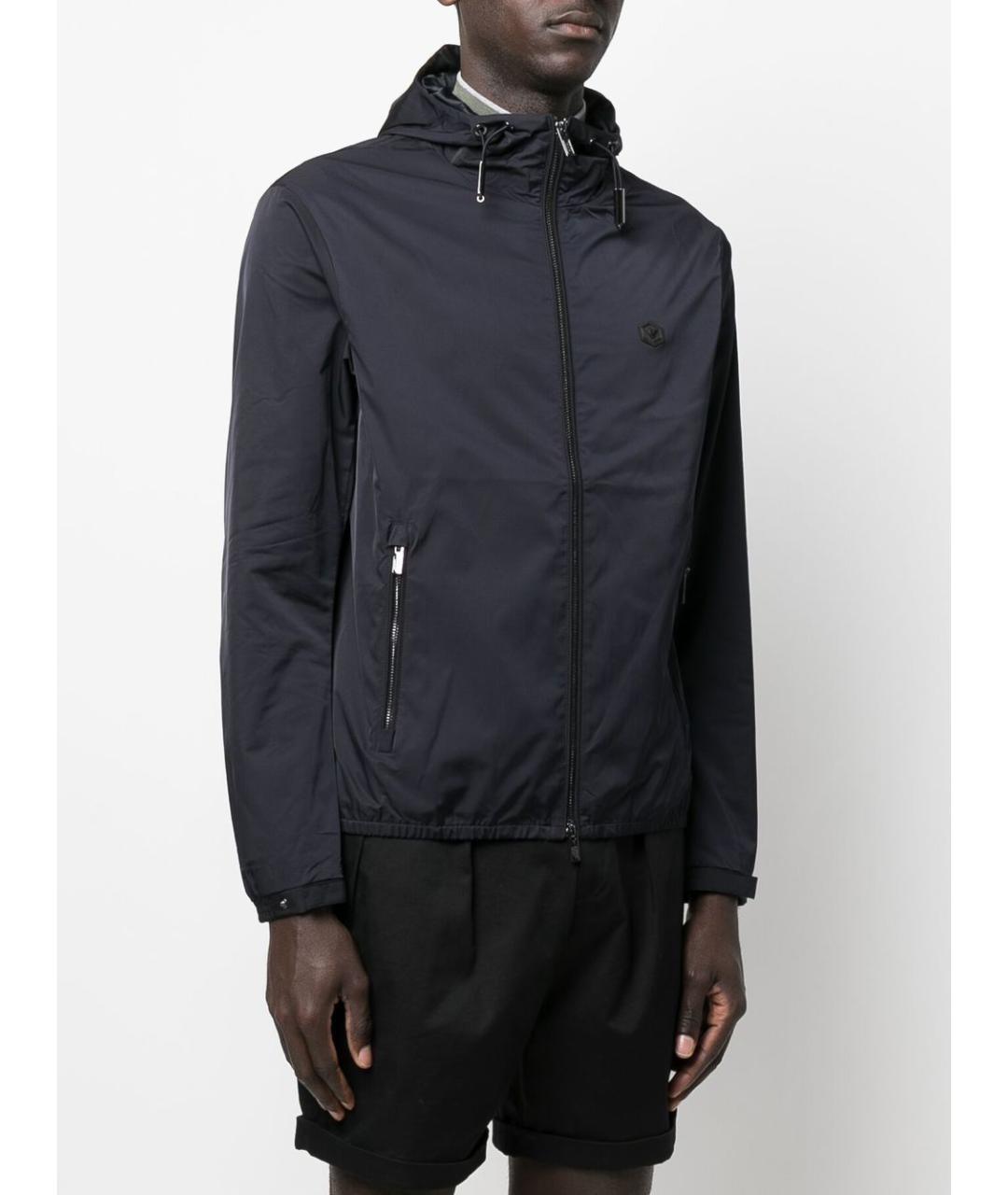 EMPORIO ARMANI Синяя полиэстеровая куртка, фото 4