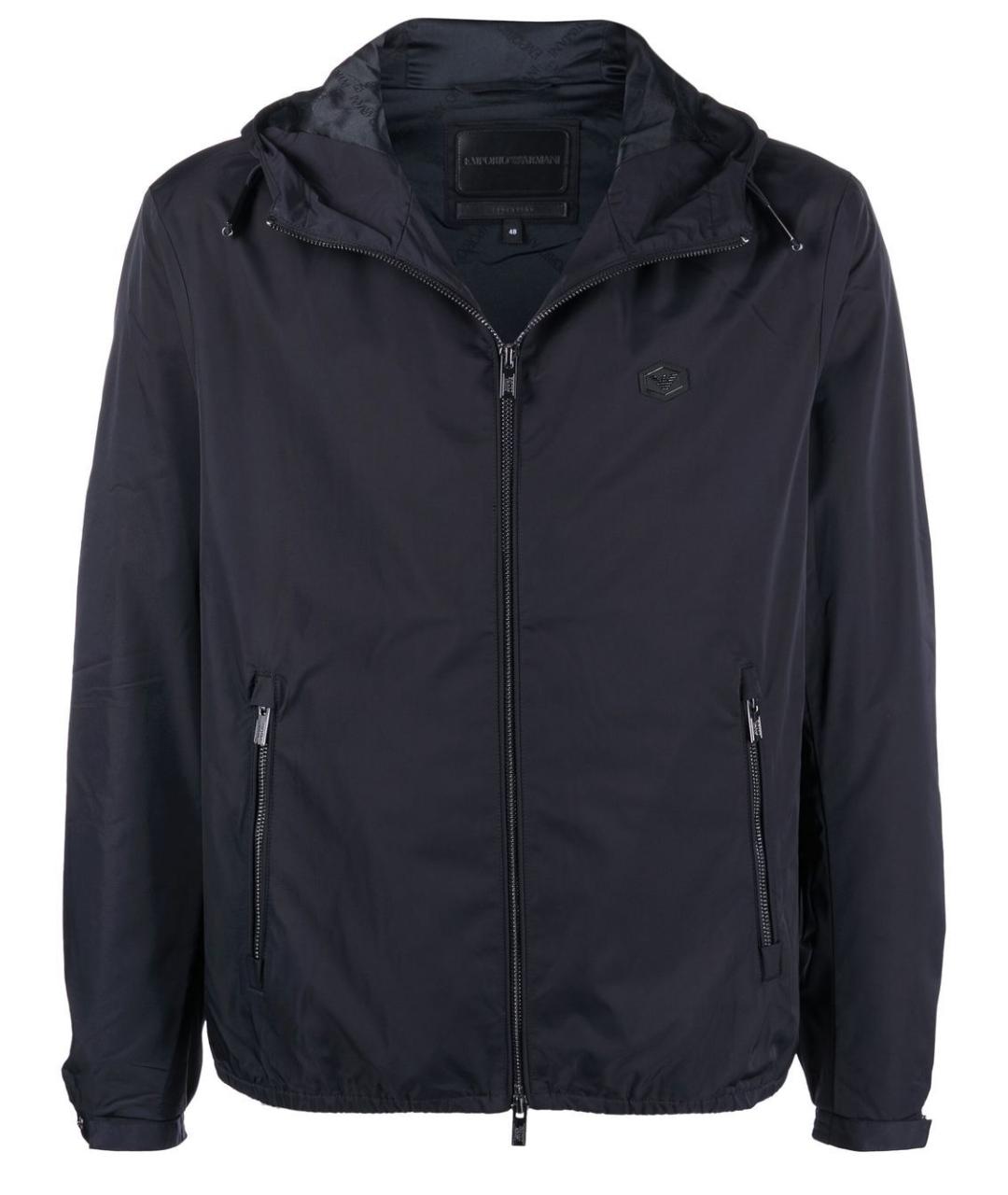 EMPORIO ARMANI Синяя полиэстеровая куртка, фото 1