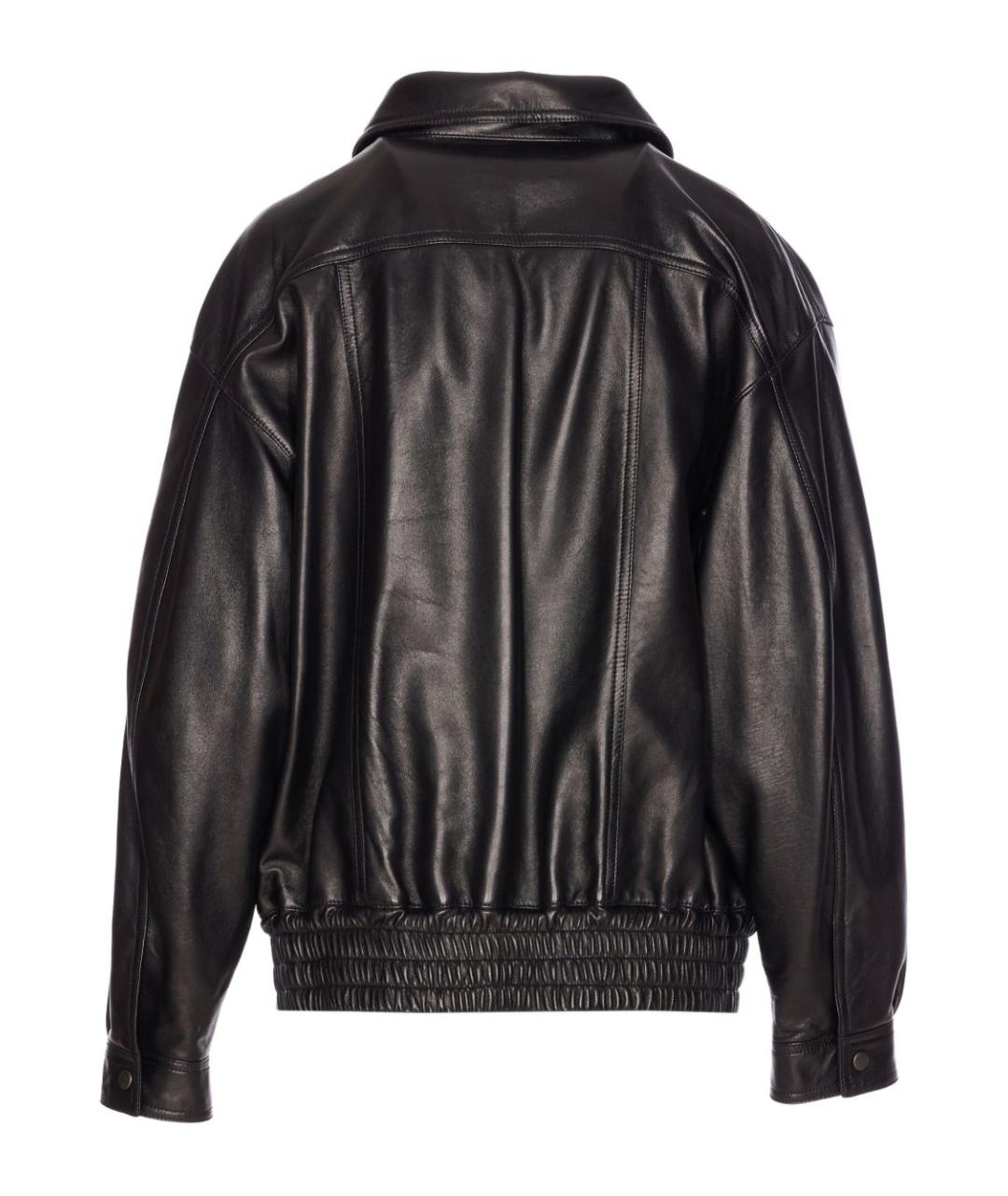SAINT LAURENT Черная кожаная куртка, фото 2