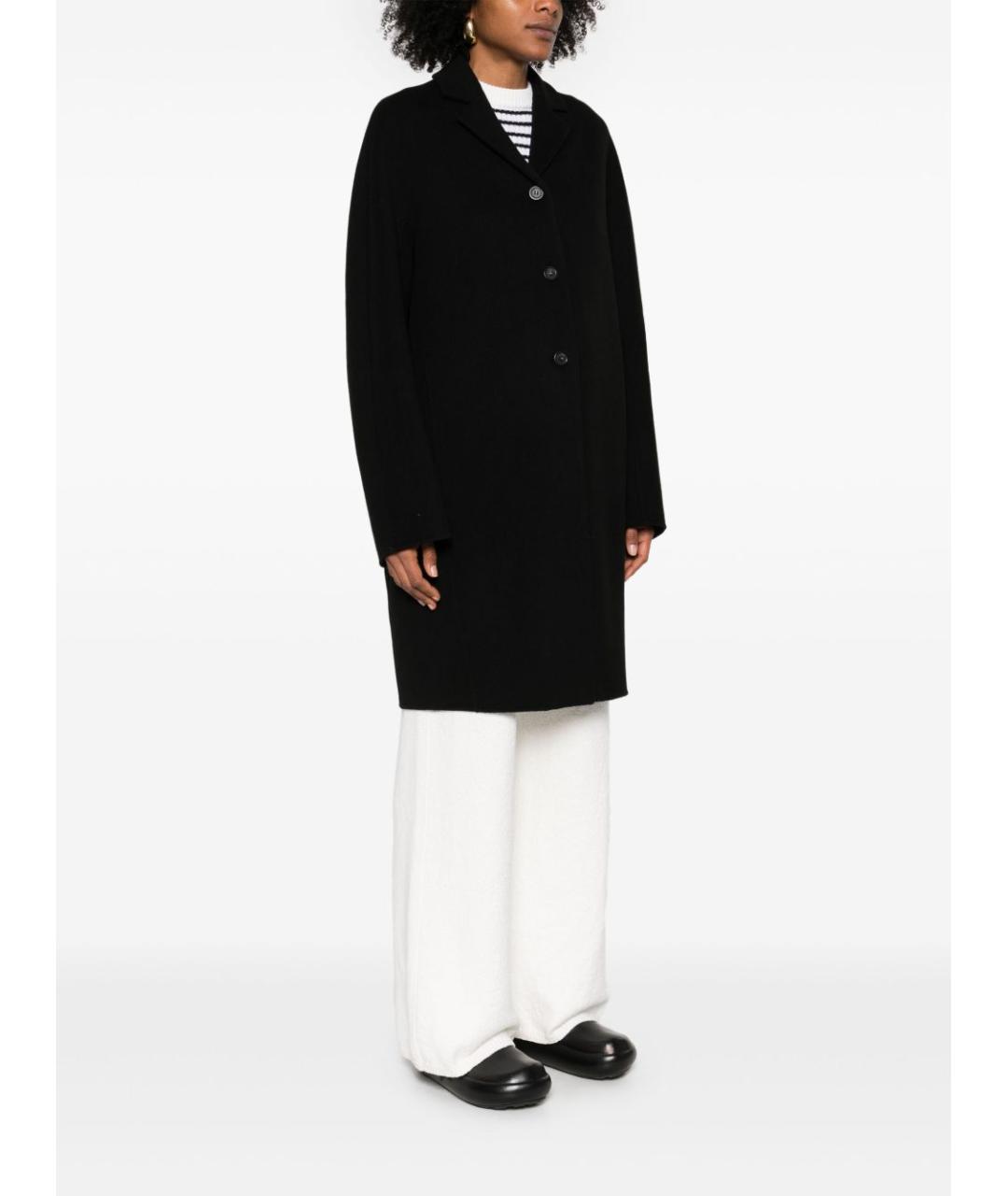 SPORTMAX Черное шерстяное пальто, фото 3