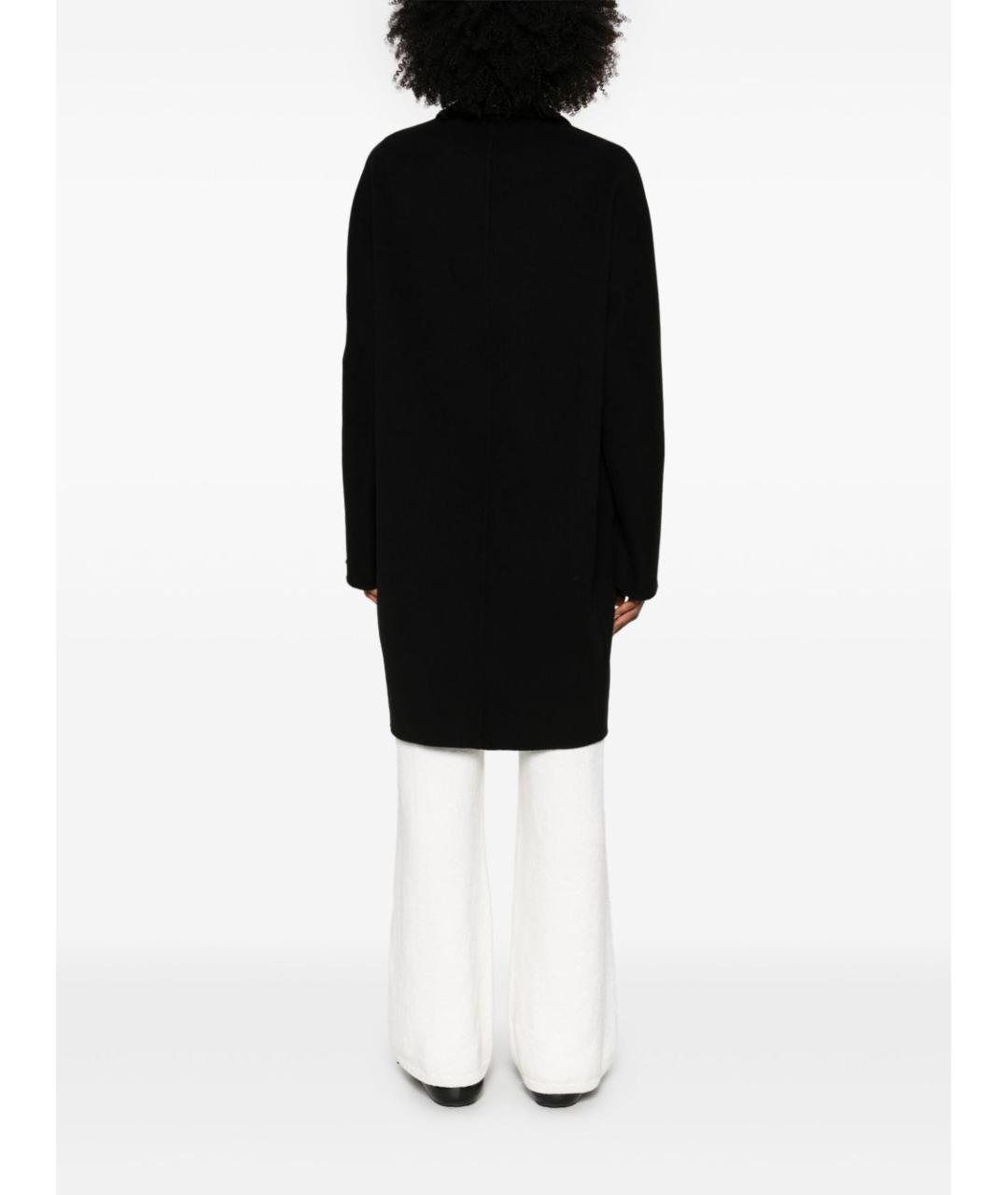 SPORTMAX Черное шерстяное пальто, фото 2