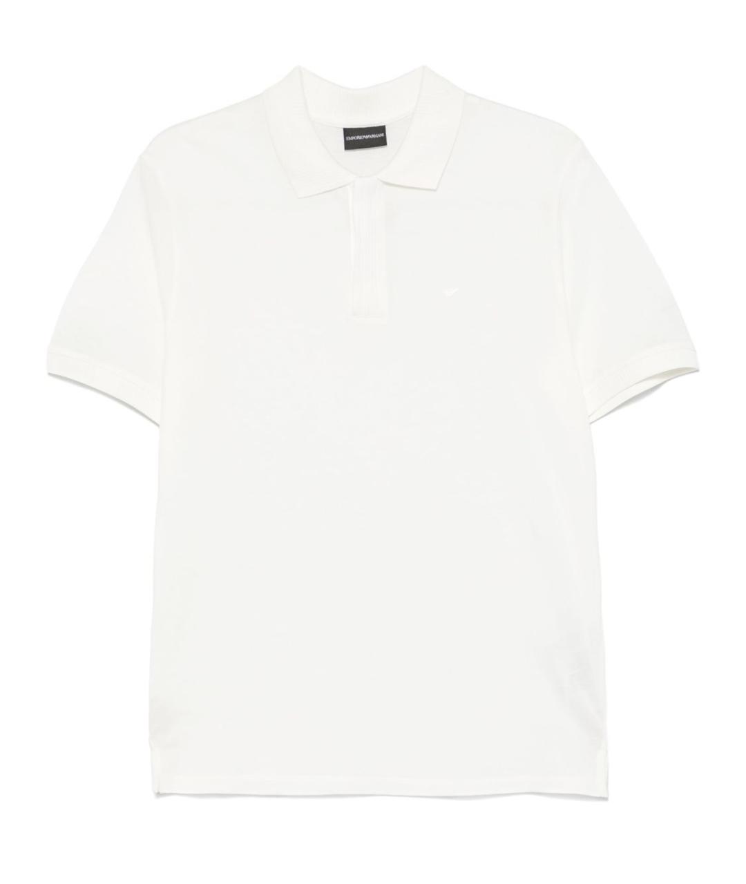 EMPORIO ARMANI Белая хлопковая футболка, фото 1